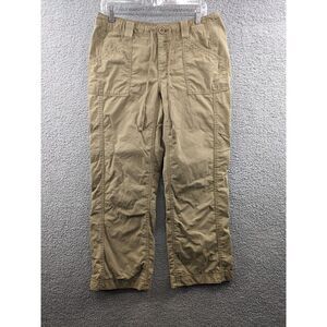 Eddie Bauer Women's 100% Cotton Tan Khaki Straight Leg Pants size 10